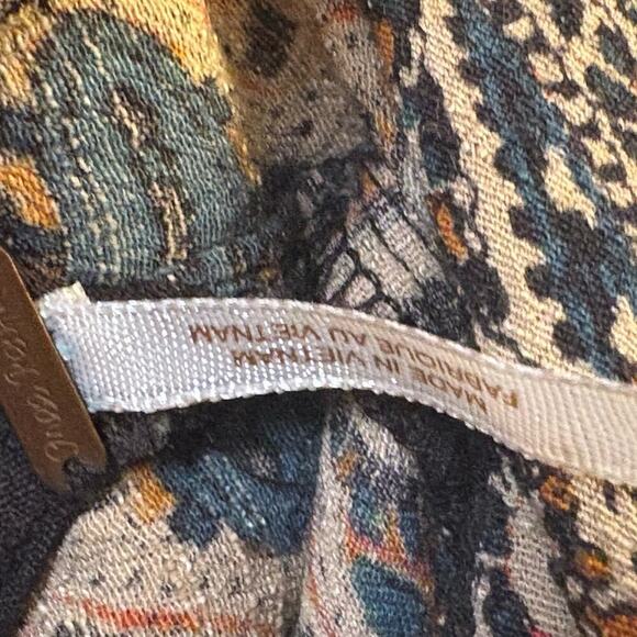 Free People Black Long Sleeve A-line Dress with Scoop Neck - Picture 3 of 4